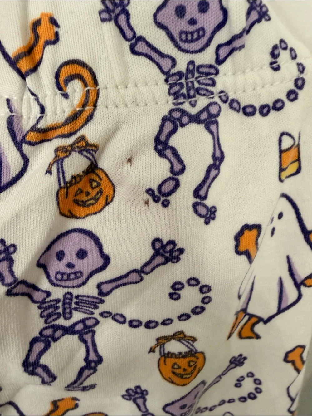 Roller Rabbit Halloween Ghost & Skeleton Cotton Shorts Size Large